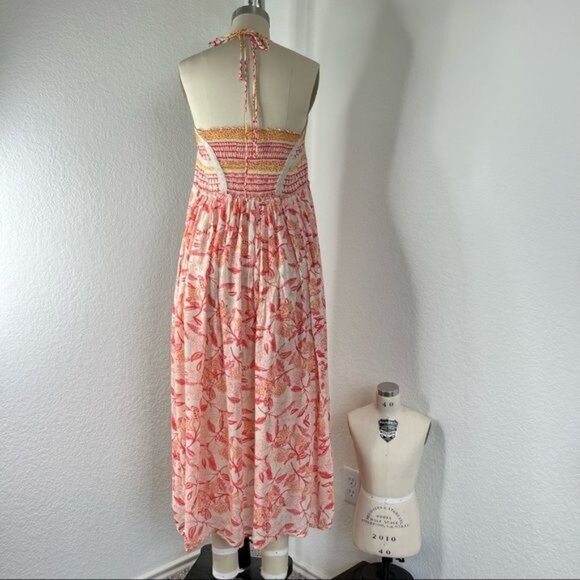 Free People Smocked Tigerlily Panel Midi Dress - Picture 5 of 9